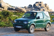 Jimny on Ammoudia at sunrise