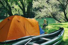 First annual father-daughter camping-canoeing trip was not a huge success, probably best described as a painful start finished a day earlier than expected.