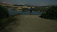 full moon above Embalse Conde del Guadalhorce, Ardales