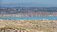 Embalse de NegratÃ­n with Sierra de Castril in the background Â©Jaka