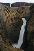 Litlanesfoss with Hengifoss in the background