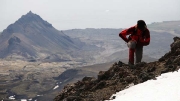 SnÃ¦fellsjÃ¶kull glacier/volcano climb, Stapafell (521m) in the background