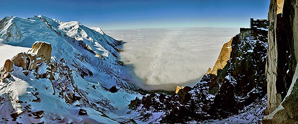 Aiguille du Midi, Mont Blanc & Glacier des Bossons Â©Jaka Ortar