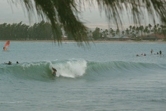 post cyclone evening session behind the hotel, Kahului harbor