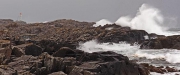 wind, rain and great waves, Ferkingstad lighthouse, KarmÃ¸y island