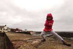 1/4th Scottish warrior ready to slay sea monsters in Arbroath