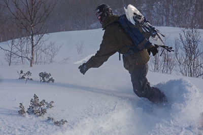 at least a few good turns on Svarthetta ridge, GrÃ¸ndalen/Hemsedal