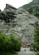 stairs to upper glacier ( Grindelwald )