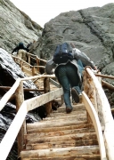stairs to upper glacier ( Grindelwald )