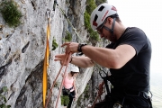 Steber, IV+/III, 90m, Vipava, May 1st