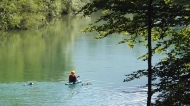 that's how you doggy paddle.... Sava Bohinjka @ Bodešče, May 24th Â©Jonna