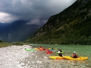 Approaching thunderstorm, Soča @ perfect 24m3/s, June 27th