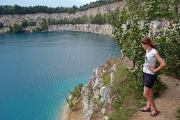 lovely place for a swim at ZakrzÃ³wek mine/reservoir, Krakow