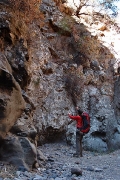  route scouting in La Martella, Barranco de la Orchilla