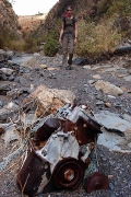 an engine block in Barranco de los Albarderos