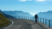 morning ride down Furkapass, Uri/Schweiz, Â©Jonna