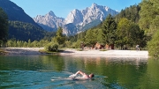 final morning swim with a view, Kranjska Gora Â©Jonna