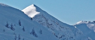  found a short spine, Almspitz (2180m) behind me, Jan.25 Â©Jonna