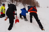 NH-WF avalanche workshop shovelling practice, Zelenica, Mar.1st