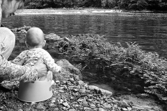 a poop with a view of Una river, Bosnia. Sep.12th