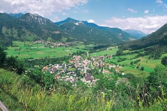 view from the top of ferrata in Mojstrana. June 30th