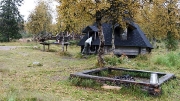 Kota (hut) where we stayed for the night, near Pallastunturi Visitor Centre, Finland