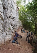 a rock climbing classroom, Kal-Koritnica, July Â©Jonna