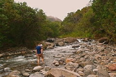 Refreshing morning after 20h of flying @ Iao Valley State Park ©Jonna