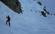 2nd year on skis and she\'s following me down 40Â° on X2-West Side Story on Kitzsteinhorn :)