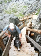 stairs to upper glacier ( Grindelwald )